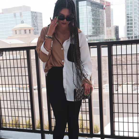 Color Block Blouse - Picture 2 of 3